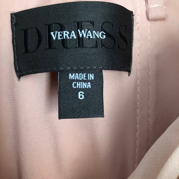 Robe Sirène Vera Wang - Taille 10 - Couleur Blush - Tissu Extensible - Neuf Sans Étiquettes
